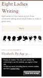 Mobile Screenshot of eightladieswriting.com